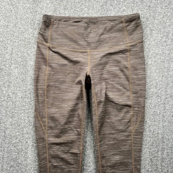 Athleta Leggings Womens Small  Brown Space Dye Heathered Yoga Athletic Tights - Picture 10 of 16